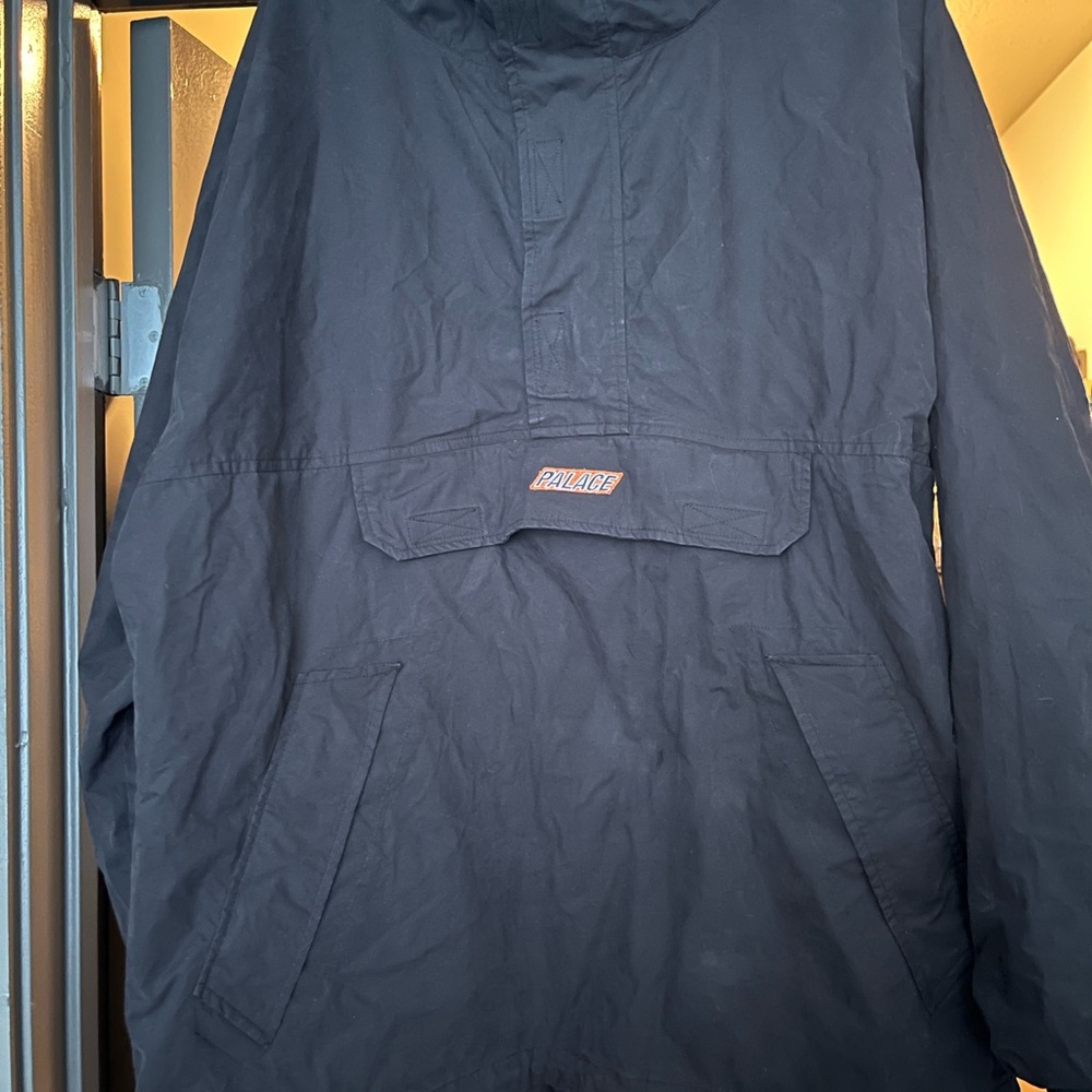 PALACE Men's Black Raincoat